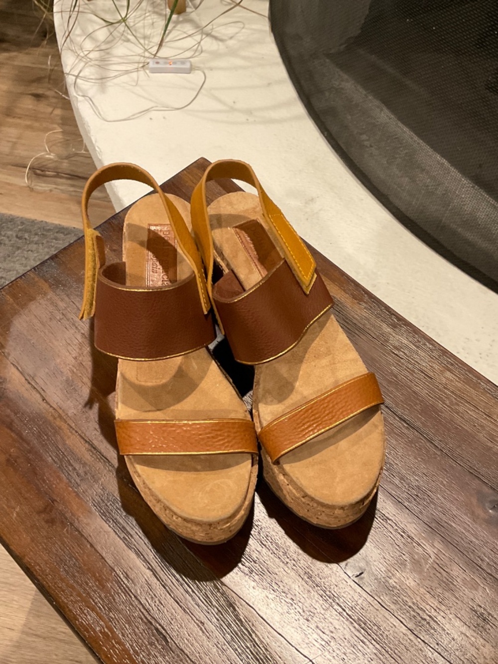 Pedro Garcia Slingback Sandal Tan Leather Size EU 40/ US 10